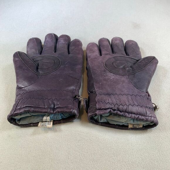 Leather DOWN FILLED Winter Gloves! Mens Large WARM and Rugged! Snow weather gear - Picture 7 of 9